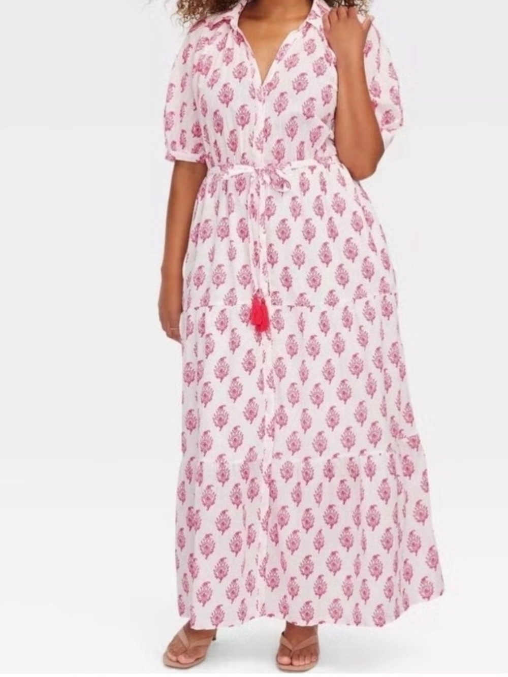 Roller Rabbit x Target Printed Tie-Waist Maxi Dress